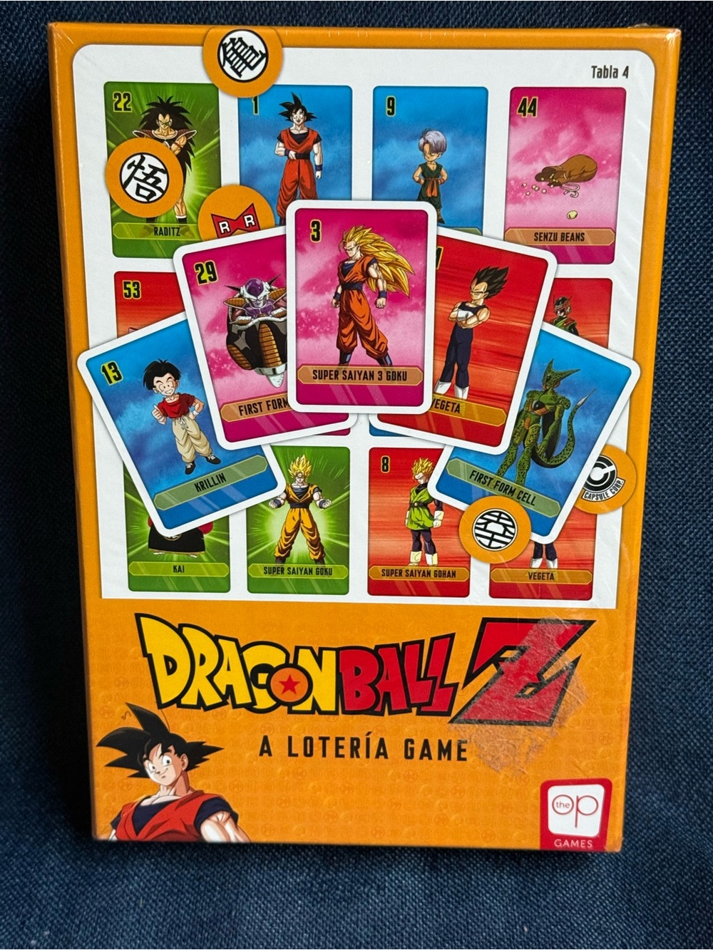 Size 10" - Dragon Ball Z A Loteria Board Game The Op USAopoly Bilingual NIB
